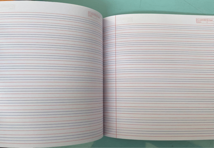 Notebook 4-Line English - Image 1